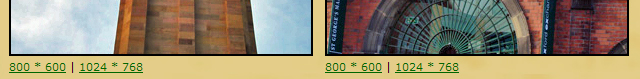 Links on 1 line instead of 2 lines